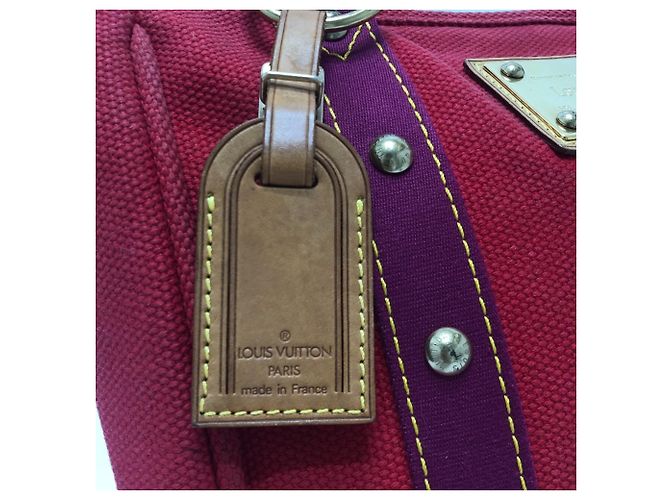 Louis Vuitton Antigua Cabas MM Tasche Rot - Ansicht 8