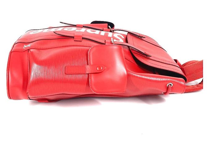 Louis Vuitton Epi Leather Christopher PM Backpack White Red - view 3
