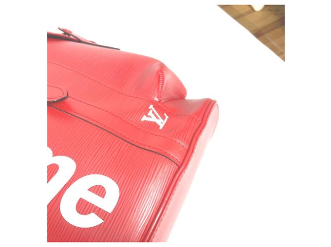 Louis Vuitton Epi Leather Christopher PM Backpack White Red - view 8