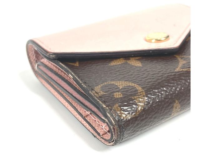 Billetera Compacta Zoe Monograma Louis Vuitton Castaño Rosa - vista 5