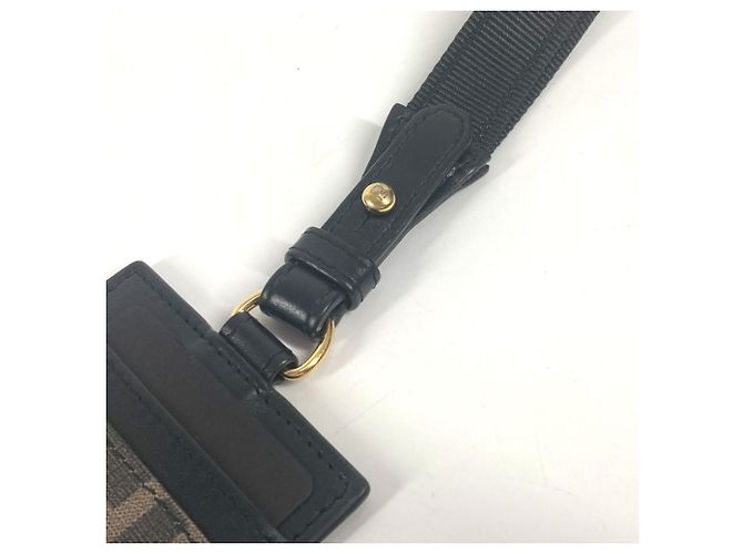 Zucca Fendi Versace Collaboration Business Card Case Brown Black - view 7