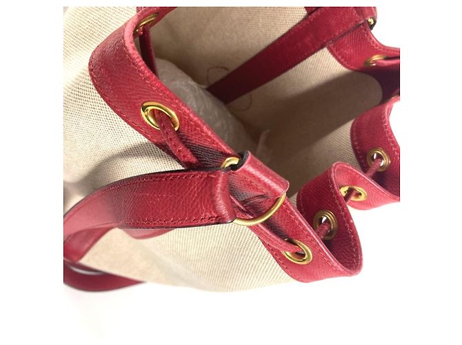 Hermès Vintage Standy Tasche Rot Beige - Ansicht 10