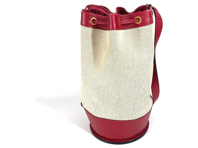 Hermès Vintage Standy Tasche Rot Beige - Ansicht 3