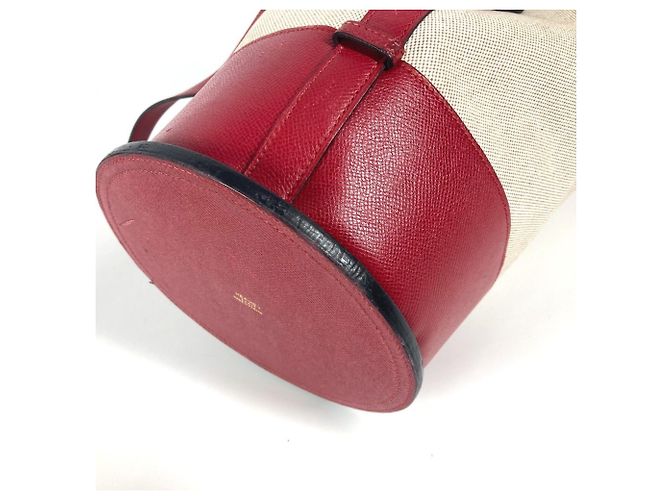 Hermès Vintage Standy Tasche Rot Beige - Ansicht 6