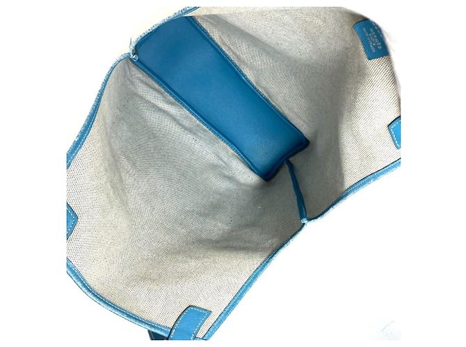 Hermès Jardinier PM Schultertasche Blau - Ansicht 13