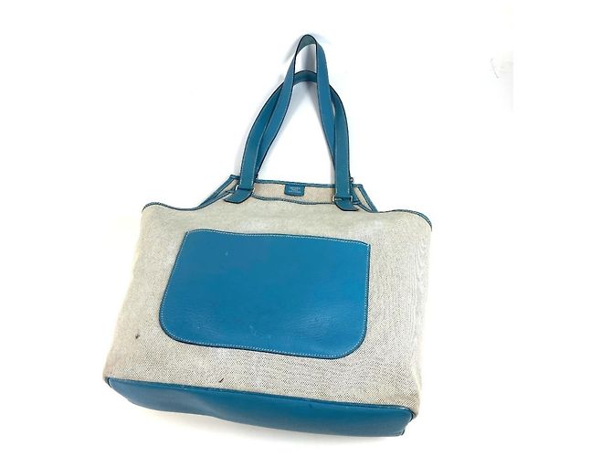 Hermès Jardinier PM Schultertasche Blau - Ansicht 9