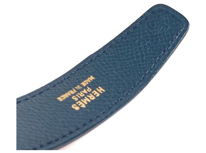 Cinturón Constance Mini H de Hermès Roja Azul marino - vista 11