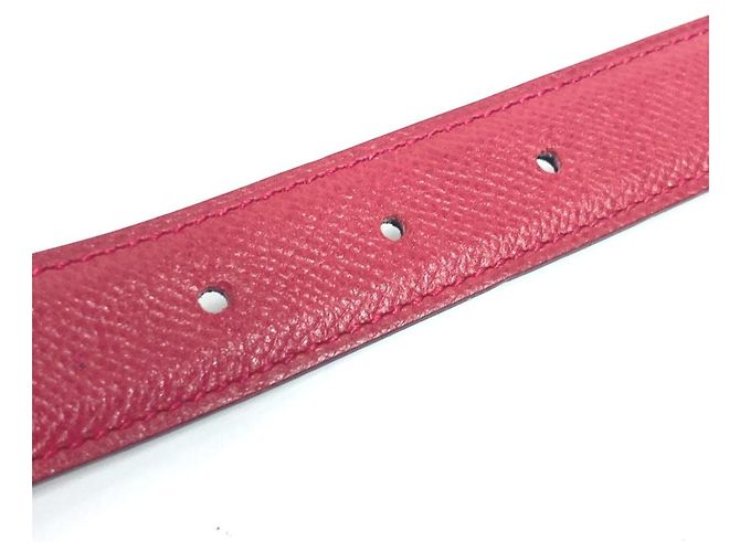 Cinturón Constance Mini H de Hermès Roja Azul marino - vista 13