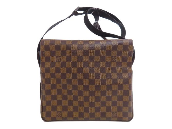 Borsa a Spalla Naviglio M45255 di Louis Vuitton Marrone Damier ebene - vista 11