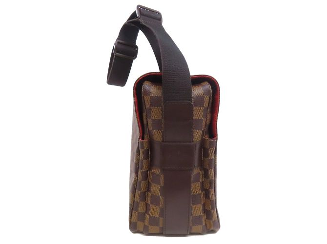 Borsa a Spalla Naviglio M45255 di Louis Vuitton Marrone Damier ebene - vista 3