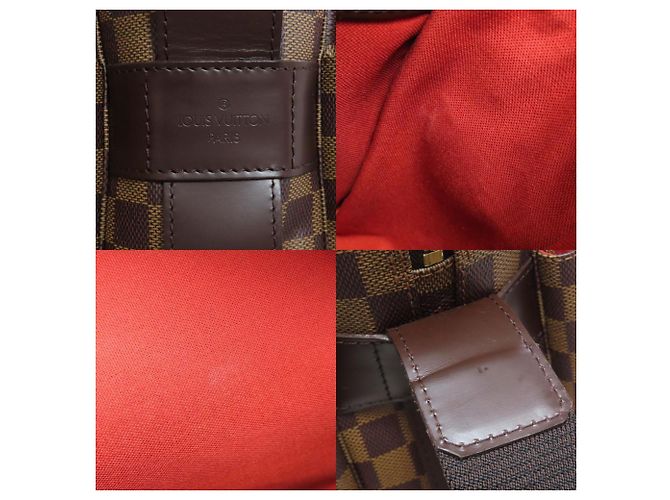 Borsa a Spalla Naviglio M45255 di Louis Vuitton Marrone Damier ebene - vista 8