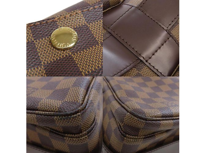 Borsa a Spalla Naviglio M45255 di Louis Vuitton Marrone Damier ebene - vista 9