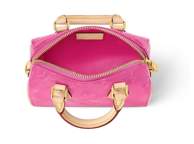 Louis Vuitton LV Speedy Nano verniz novo Rosa - vista 2
