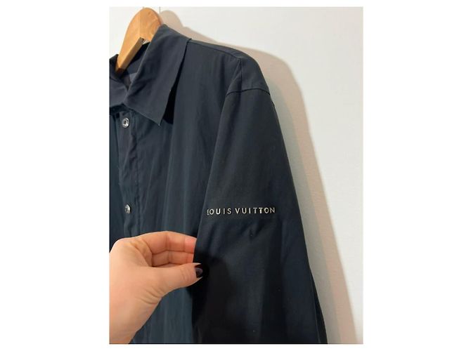 Giacca a vento Louis Vuitton Nera in Tela Nero - vista 4