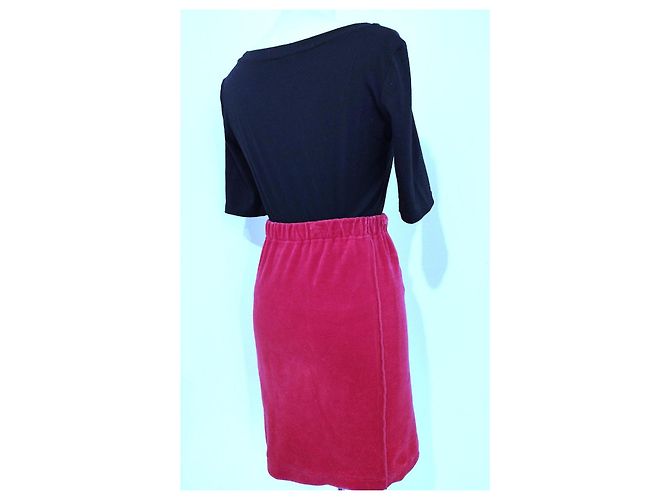 Falda de Terciopelo Preppy Sonia Rykiel T XS/S/M Fucsia - vista 12