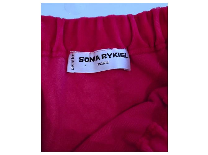 Falda de Terciopelo Preppy Sonia Rykiel T XS/S/M Fucsia - vista 2