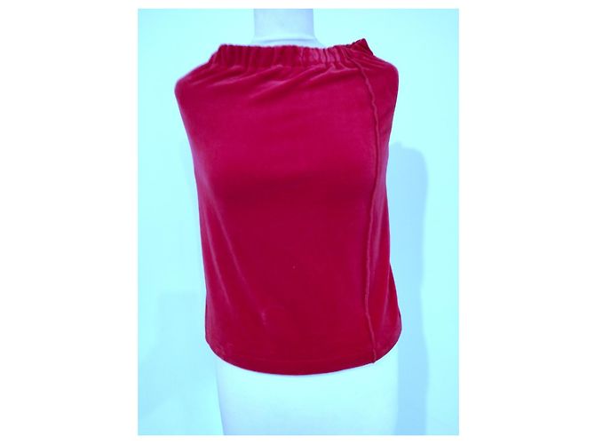 Falda de Terciopelo Preppy Sonia Rykiel T XS/S/M Fucsia - vista 4