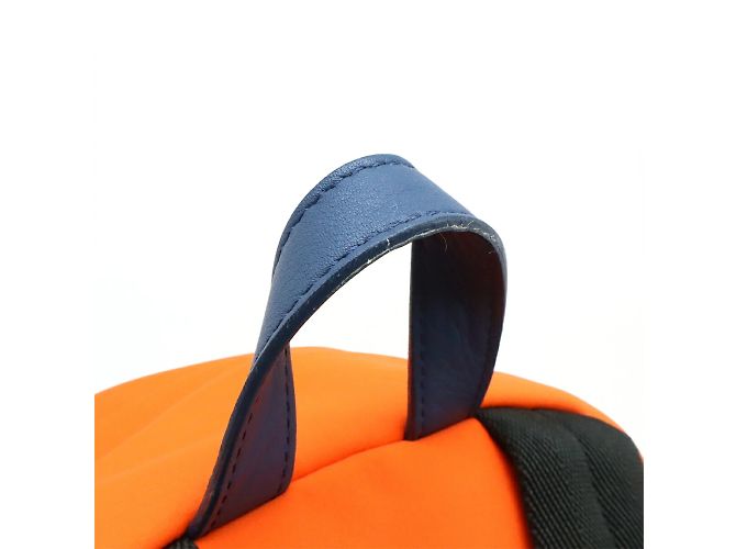 Mochila Fendi Fresh Pineapple Preto Laranja - vista 5