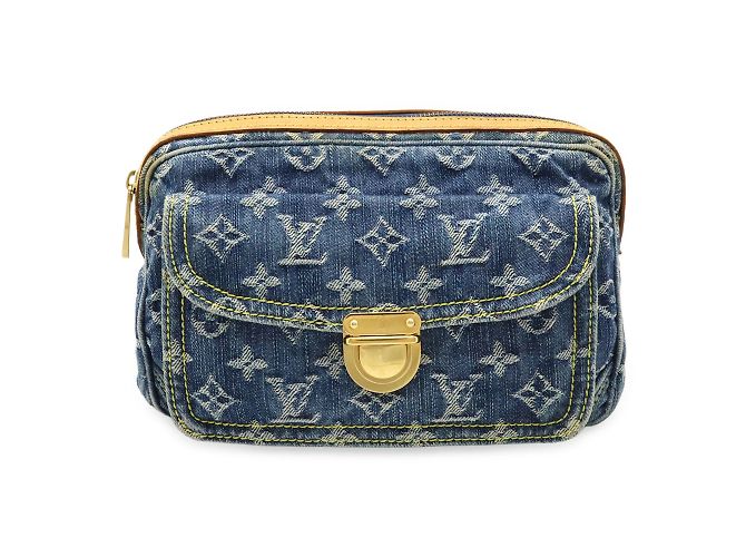 Marsupio in denim Monogram Louis Vuitton Blu - vista 2