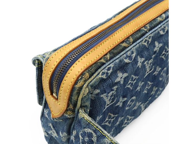 Marsupio in denim Monogram Louis Vuitton Blu - vista 7