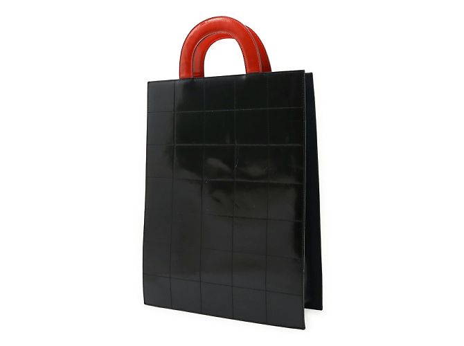 Borsa Tote Mademoiselle Coco Chanel Nero Argento Bianco Rosso - vista 3