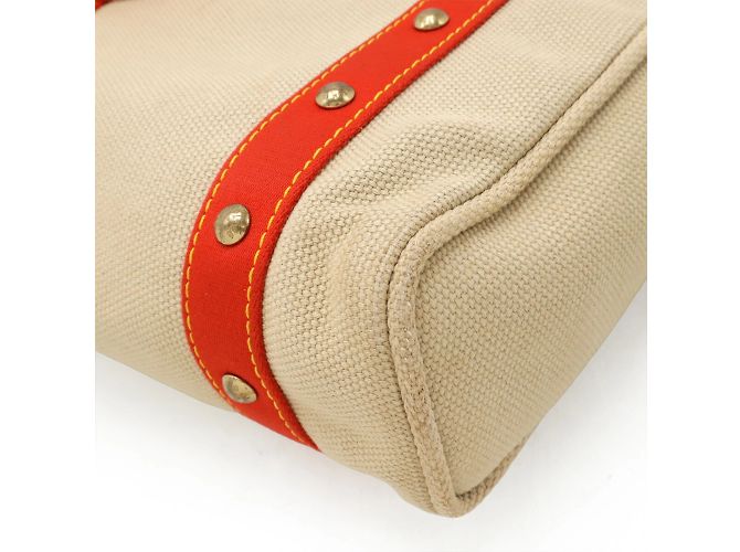 Louis Vuitton Antigua Cabas MM Tasche Rot Beige - Ansicht 4