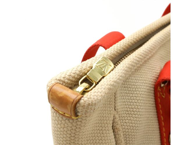 Louis Vuitton Antigua Cabas MM Tasche Rot Beige - Ansicht 6