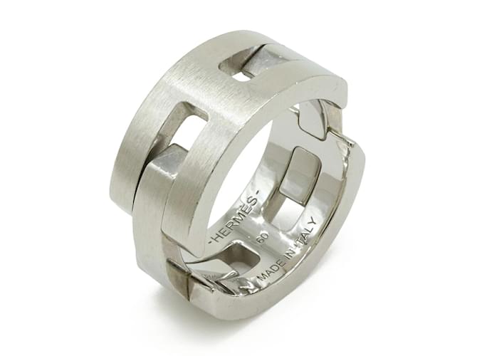 Ring Bague Turbo Hermès Argenté - vue 2