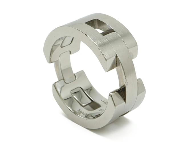 Ring Bague Turbo Hermès Argenté - vue 3