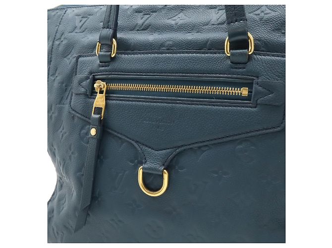 Borsa Tote Louis Vuitton Monogram Empreinte Lumineuse PM Blu - vista 10