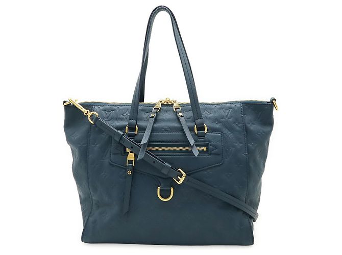 Borsa Tote Louis Vuitton Monogram Empreinte Lumineuse PM Blu - vista 2