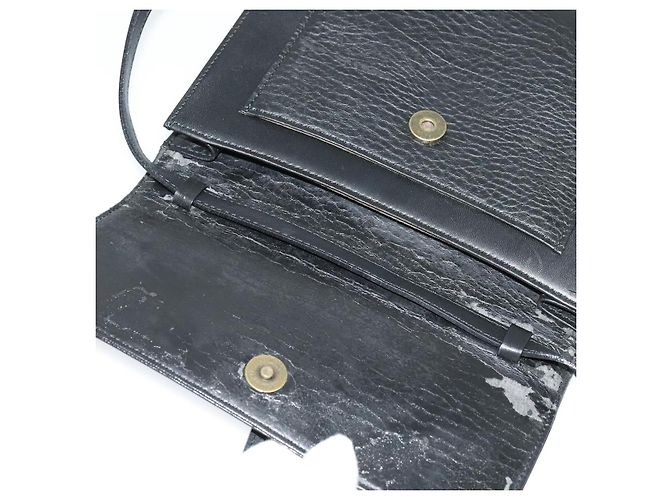 Autre Marque Borsa a Spalla Burberrys in Pelle Nera e Oro Auth bs27403 Nero D'oro - vista 10