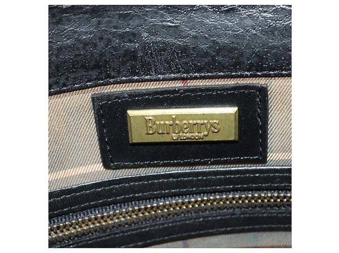 Autre Marque Borsa a Spalla Burberrys in Pelle Nera e Oro Auth bs27403 Nero D'oro - vista 11