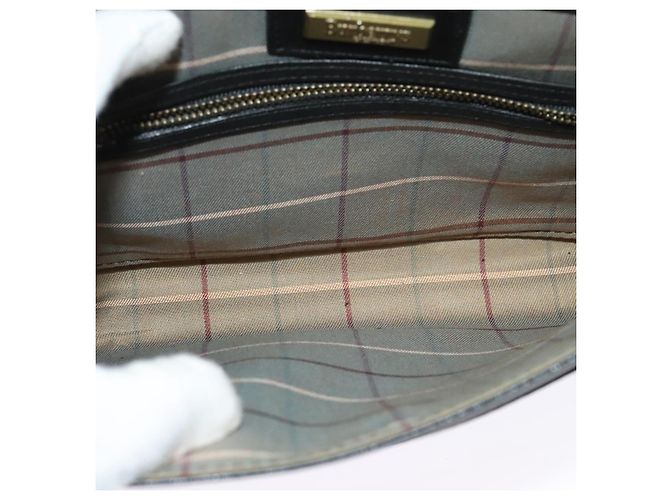 Autre Marque Borsa a Spalla Burberrys in Pelle Nera e Oro Auth bs27403 Nero D'oro - vista 12