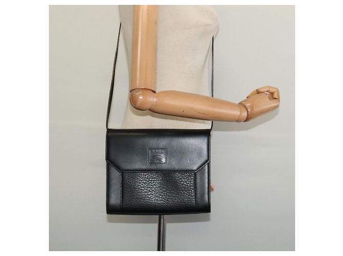 Autre Marque Borsa a Spalla Burberrys in Pelle Nera e Oro Auth bs27403 Nero D'oro - vista 21