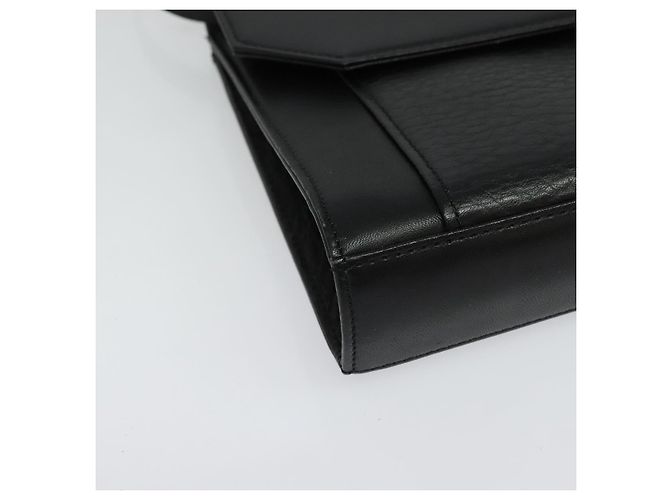 Autre Marque Borsa a Spalla Burberrys in Pelle Nera e Oro Auth bs27403 Nero D'oro - vista 9