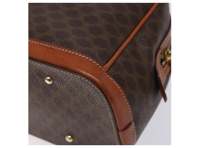 Céline Borsa a mano in tela Macadam CELINE in pelle PVC marrone oro Auth ki5869 D'oro - vista 15