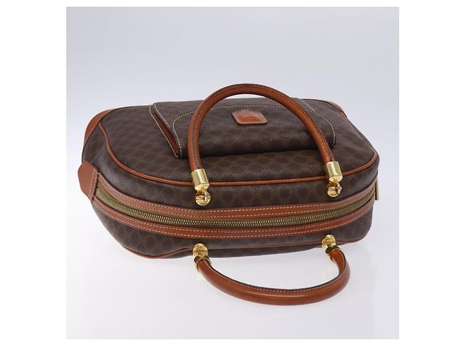Céline Borsa a mano in tela Macadam CELINE in pelle PVC marrone oro Auth ki5869 D'oro - vista 6