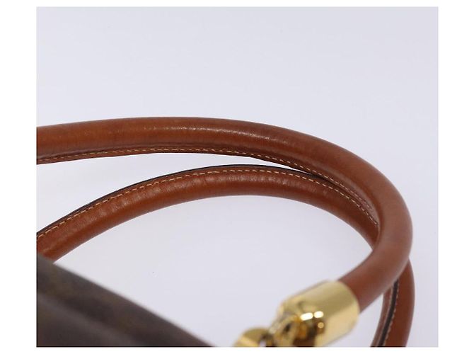 Céline Borsa a mano in tela Macadam CELINE in pelle PVC marrone oro Auth ki5869 D'oro - vista 8