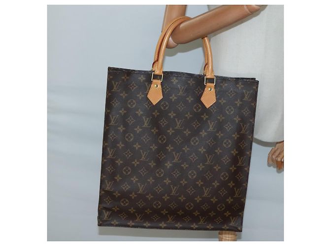 LOUIS VUITTON Borsa Sac Plat Monogram M51140 LV Auth 132837 Monogramma - vista 20
