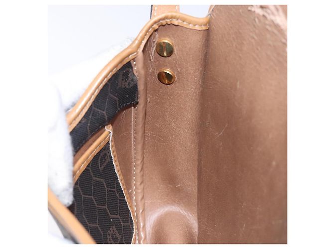 Borsa a spalla in tela a nido d'ape PVC nera e dorata Christian Dior Auth yk18869 - vista 21