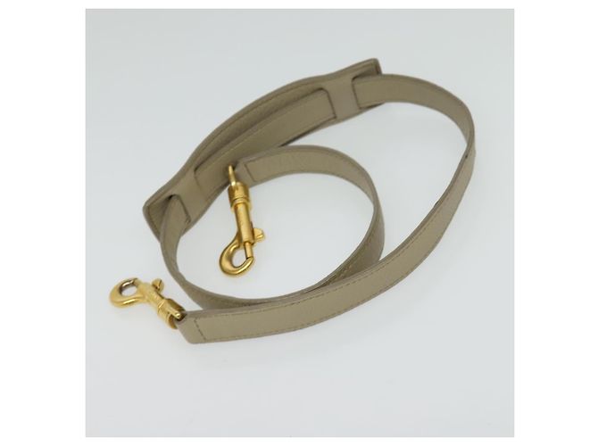 Céline Borsa Trapeze in pelle 2 in 1 beige oro Auth BA4167 D'oro - vista 23