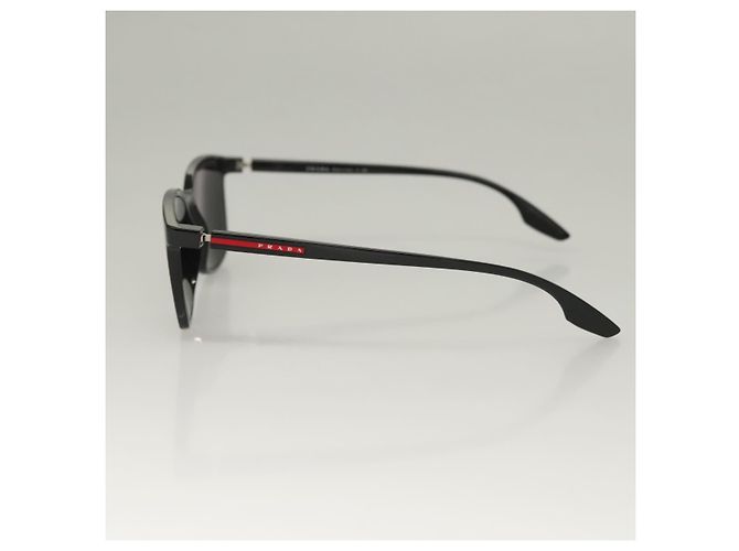 Gafas de sol PRADA de plástico negro Auth bs28173 - vista 6