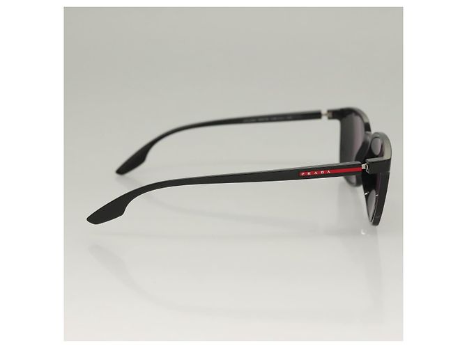 Gafas de sol PRADA de plástico negro Auth bs28173 - vista 7