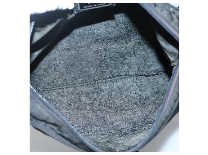 Borsa a Spalla PRADA Nylon Nero Argento Autentica 132150 - vista 11