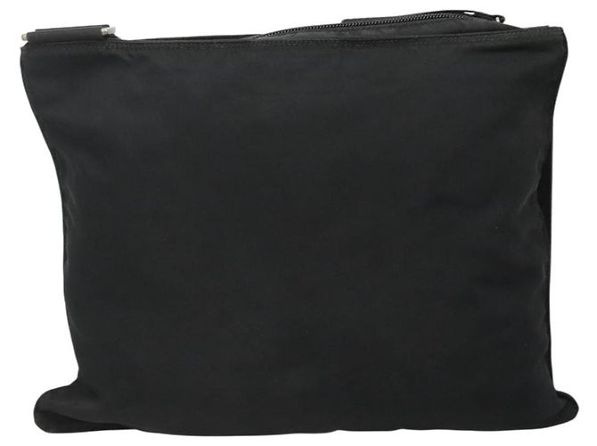 Borsa a Spalla PRADA Nylon Nero Argento Autentica 132150 - vista 2