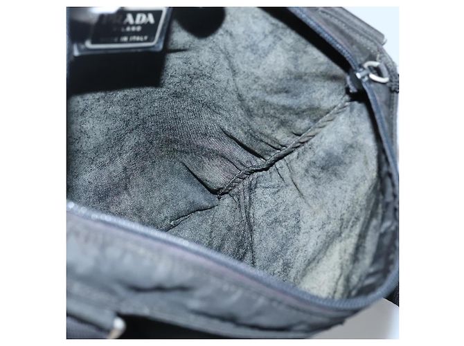 Borsa a Spalla PRADA Nylon Nero Argento Autentica 132150 - vista 20