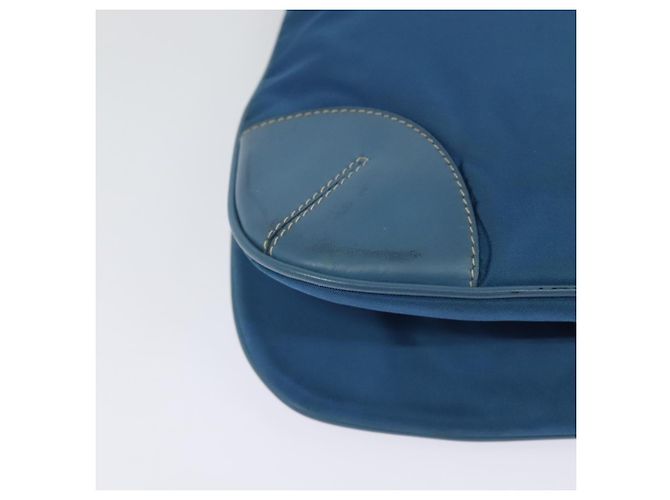 Borsa a Spalla PRADA in Nylon Blu Argento Autentica 132289 - vista 16