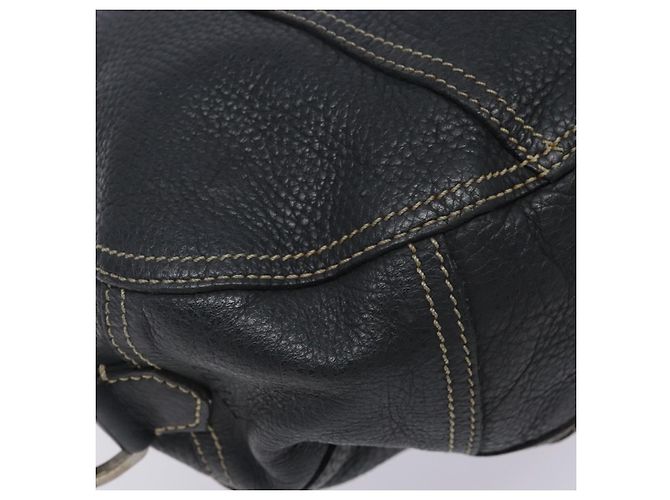 Borsa a Spalla in Pelle Prada Blu Navy Argento Autentica 132232 - vista 15