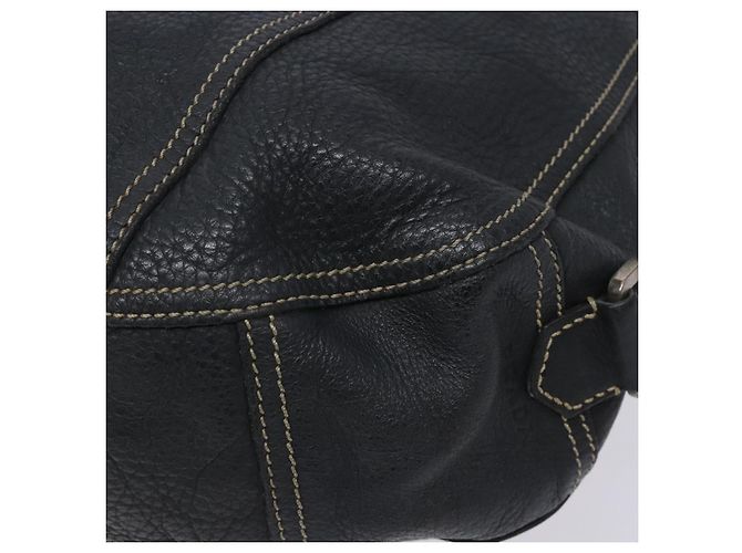 Borsa a Spalla in Pelle Prada Blu Navy Argento Autentica 132232 - vista 16